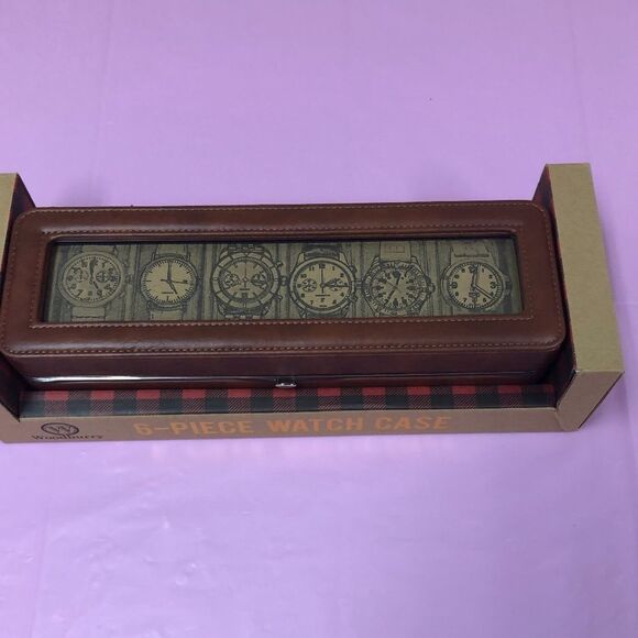 6-Slot Watch Display Case Jewelry Organizers